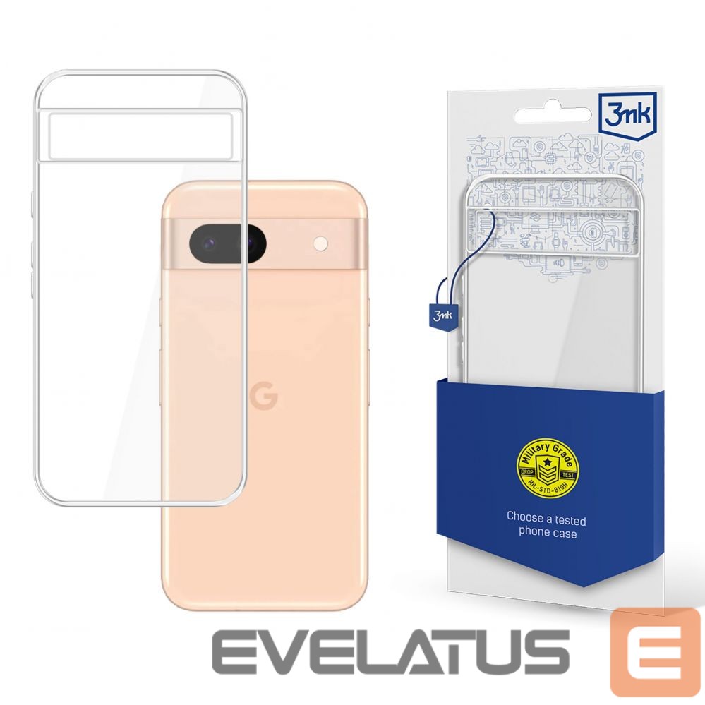 Kitas telefono priedas 3MK 3mk Armor Case for Google Pixel 8A 5G - transparent