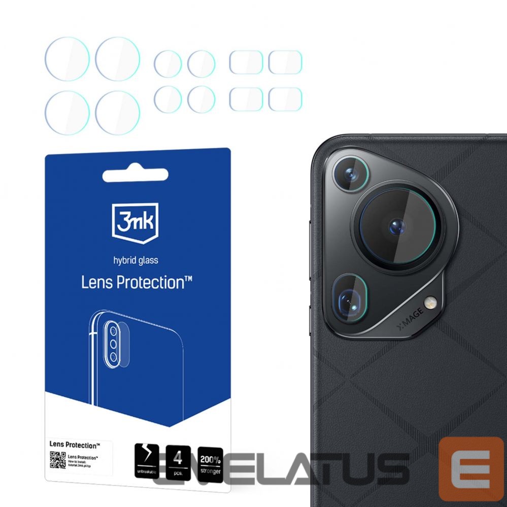 Kitas telefono priedas 3MK 3mk Lens Protection hybrid camera glass for Huawei Pura 70 Ultra