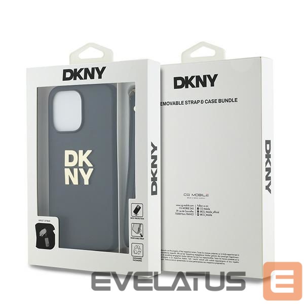 Kitas telefono priedas DKNY DKNY Wrist Strap Stock Logo case for iPhone 14 Pro Max - black