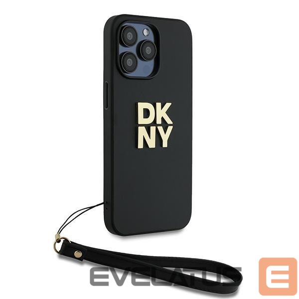 Kitas telefono priedas DKNY DKNY Wrist Strap Stock Logo case for iPhone 14 Pro Max - black