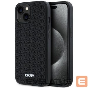 Kitas telefono priedas DKNY  DKNY 3D Rubber Repeat Pattern case for iPhone 15 Plus - black 