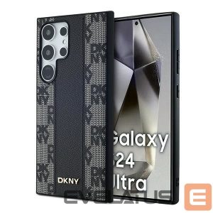 Kitas telefono priedas DKNY  DKNY Leather Checkered Mono Pattern MagSafe Case for Samsung Galaxy S24 Ultra - Black 