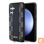 Kitas telefono priedas DKNY  DKNY Leather Checkered Mono Pattern MagSafe case for Samsung Galaxy S24+ - black 