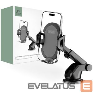 Automatinis laikiklis Tech-Protect  Tech-Protect V1 Car Phone Holder for Windshield/Cockpit - Black 