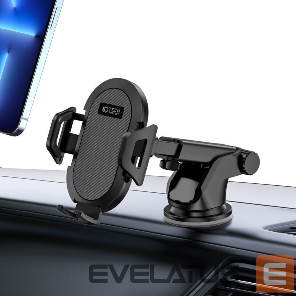 Automatinis laikiklis Tech-Protect Tech-Protect V1 Car Phone Holder for Windshield/Cockpit - Black