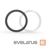 Nugarėlės dėklai Tech-Protect  Tech-Protect MagMat MagSafe magnetic ring universal - black / silver (2 pcs.) 
