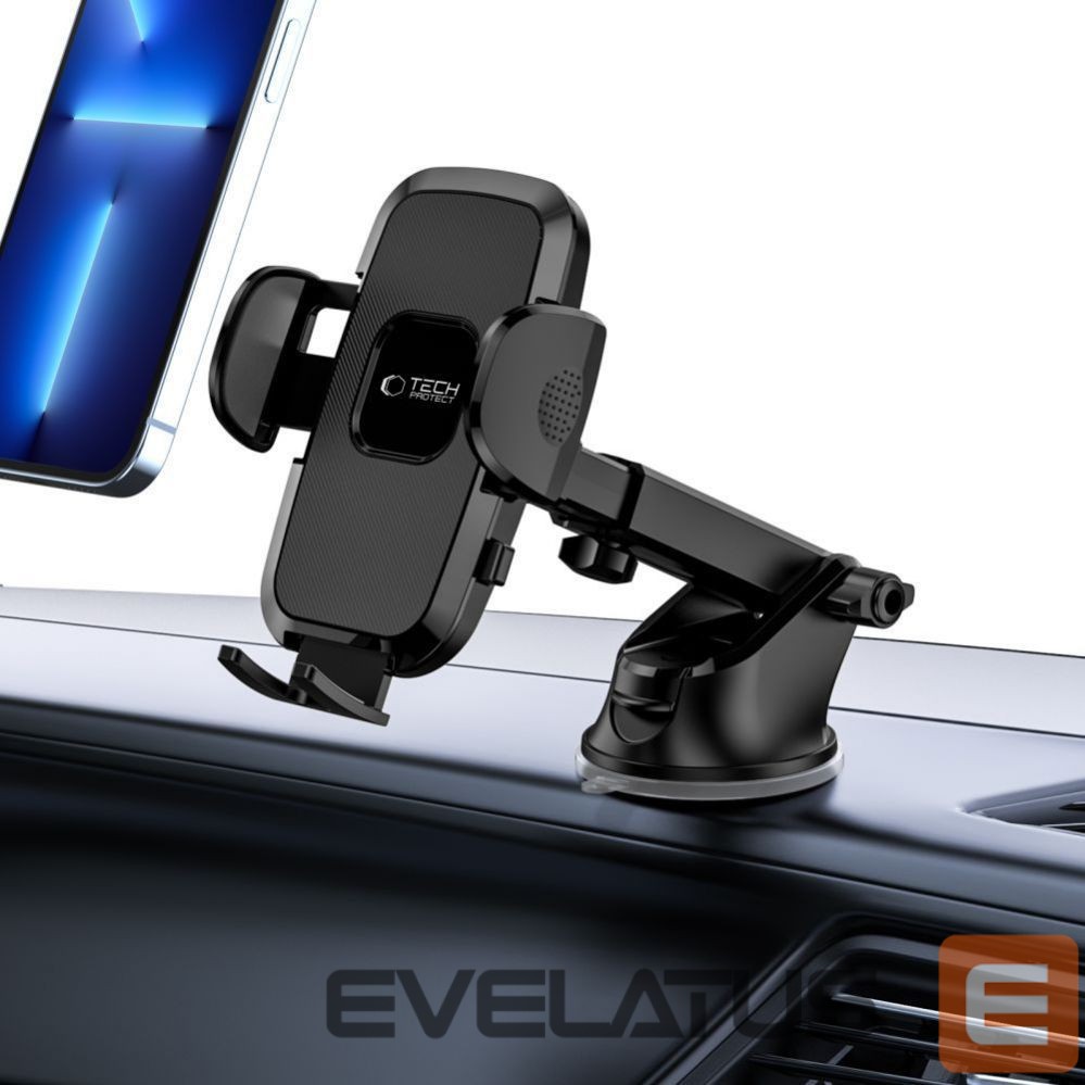 Automatinis laikiklis Tech-Protect Tech-Protect V3 Car Phone Holder for Windshield/Cockpit - Black