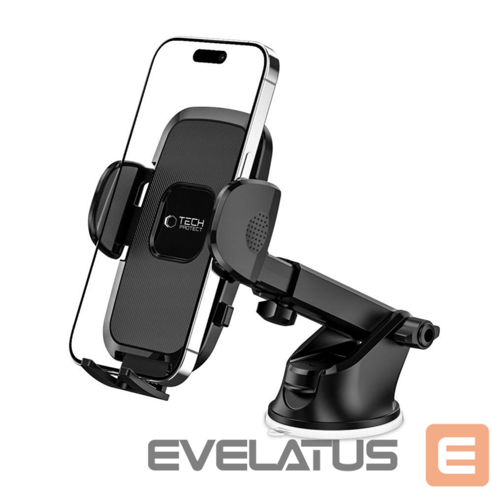 Automatinis laikiklis Tech-Protect Tech-Protect V3 Car Phone Holder for Windshield/Cockpit - Black
