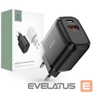 Adapteriai Tech-Protect  Black \ USB-A (female) || USB-C (female) \ without cable 