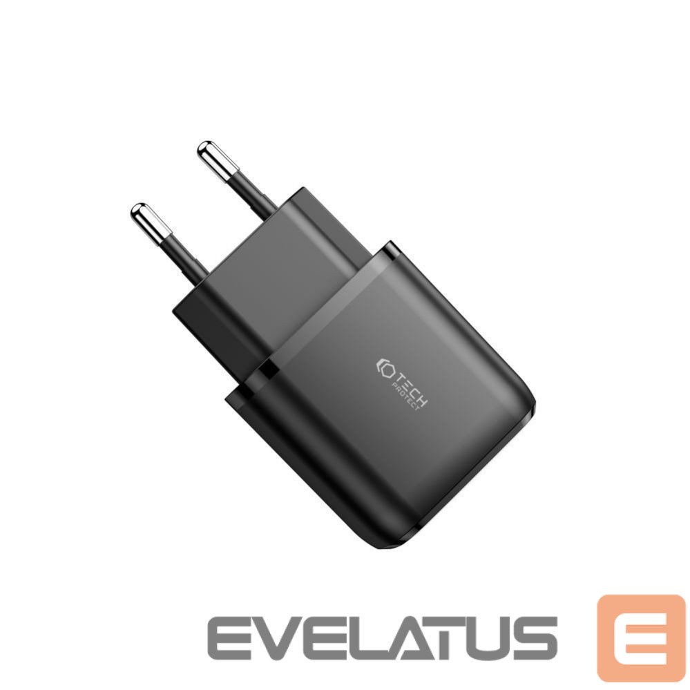 Adapteriai Tech-Protect Black \ USB-A (female) || USB-C (female) \ without cable