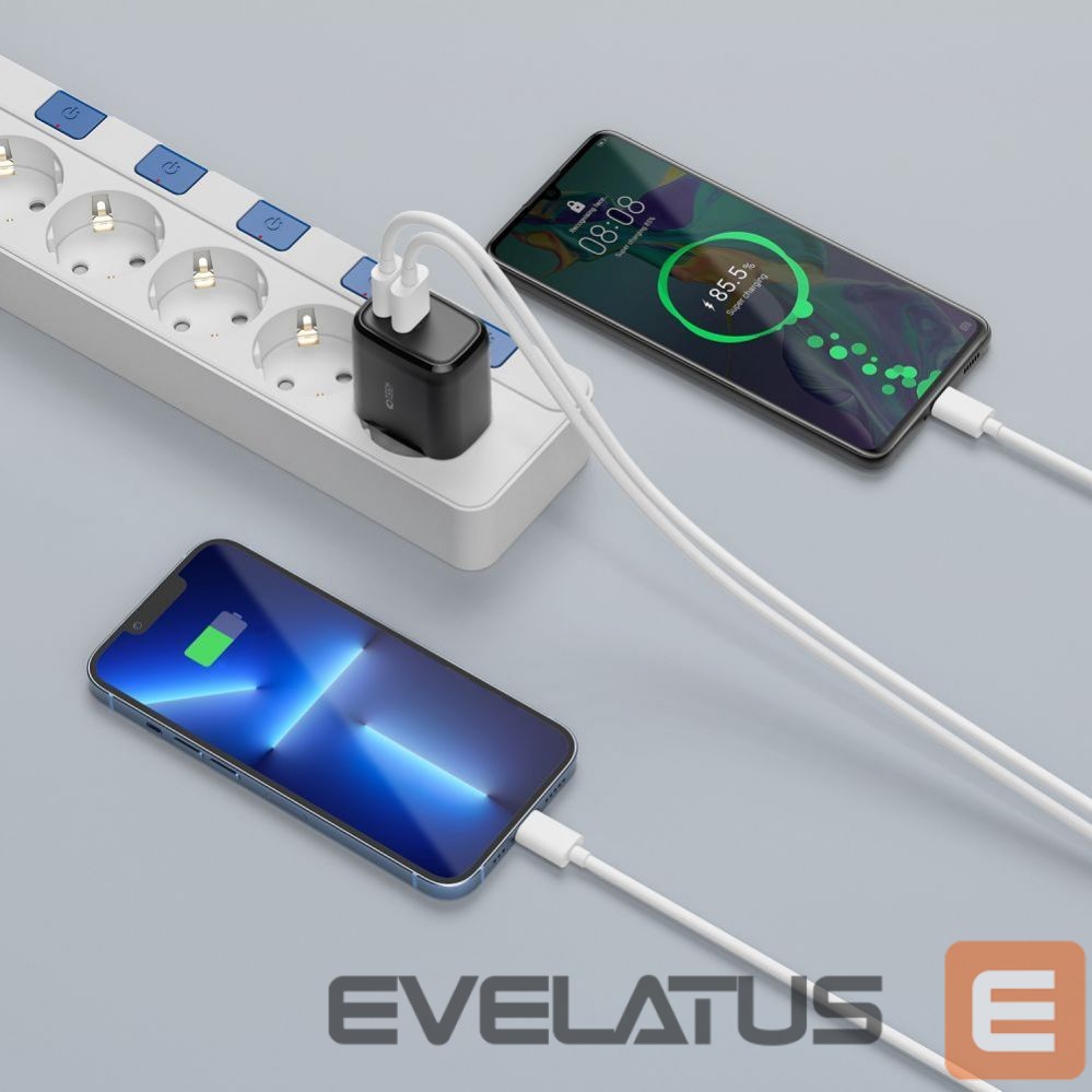 Adapteriai Tech-Protect Black \ USB-A (female) || USB-C (female) \ without cable