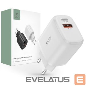 Adapteriai Tech-Protect  White \ USB-A (female) || USB-C (female) \ without cable 