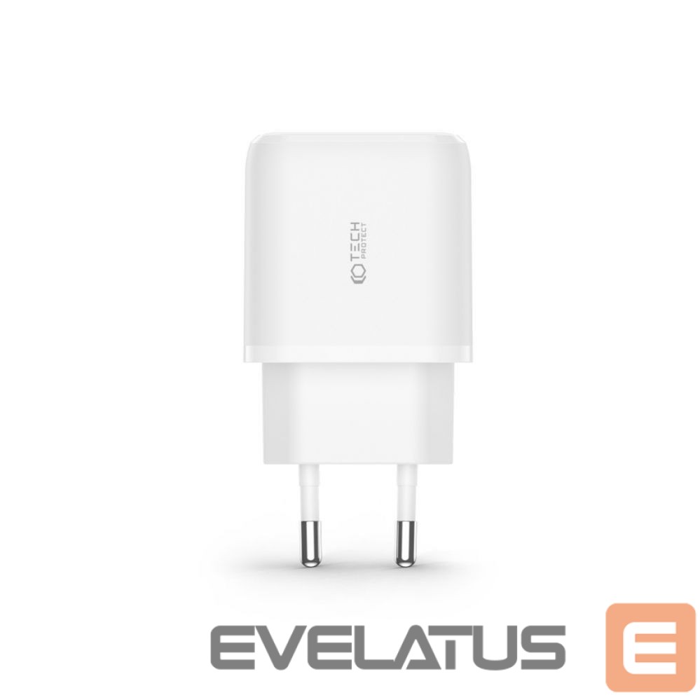 Adapteriai Tech-Protect White \ USB-A (female) || USB-C (female) \ without cable