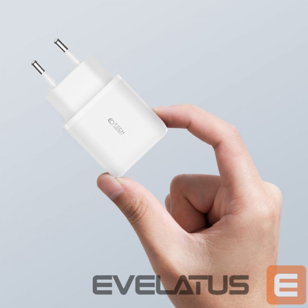Adapteriai Tech-Protect White \ USB-A (female) || USB-C (female) \ without cable