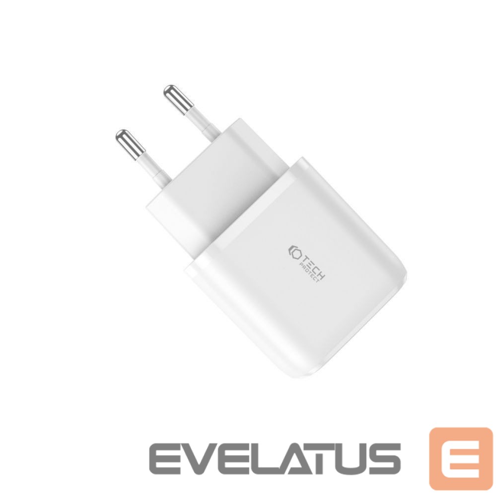 Adapteriai Tech-Protect White \ USB-A (female) || USB-C (female) \ without cable