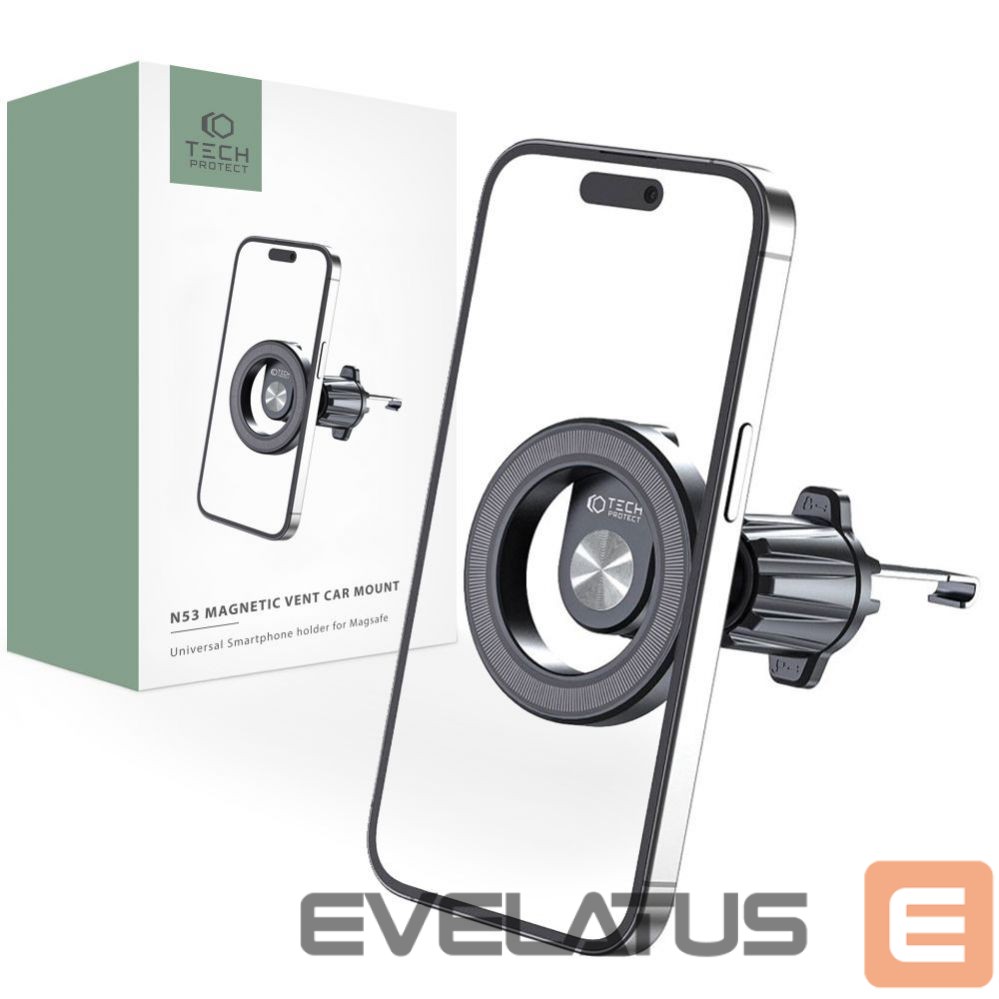 Automatinis laikiklis Tech-Protect Tech-Protect N53 Car Phone Holder with MagSafe for Air Vent - Black