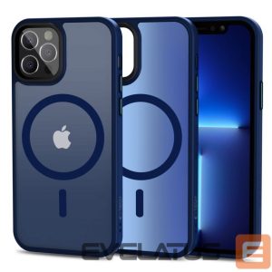 Nugarėlės dėklai Tech-Protect  Tech-Protect MagMat MagSafe Case for iPhone 12 / 12 Pro - Matte Navy Blue 