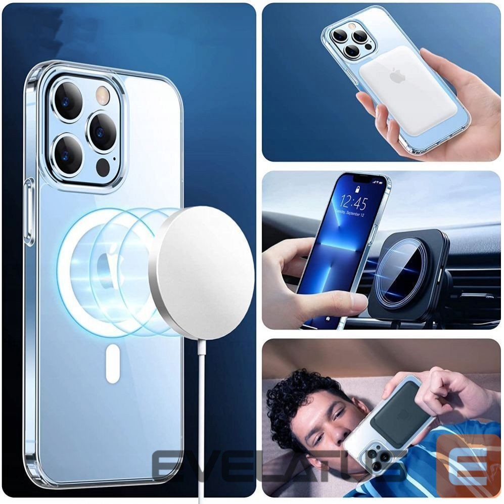 Nugarėlės dėklai Tech-Protect Tech-Protect FlexAir Hybrid MagSafe Case for Samsung Galaxy S22 - Clear