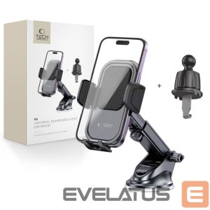 Adapteriai Tech-Protect  Tech-Protect V6 Car Phone Holder for Cockpit/Air Vent - Black 