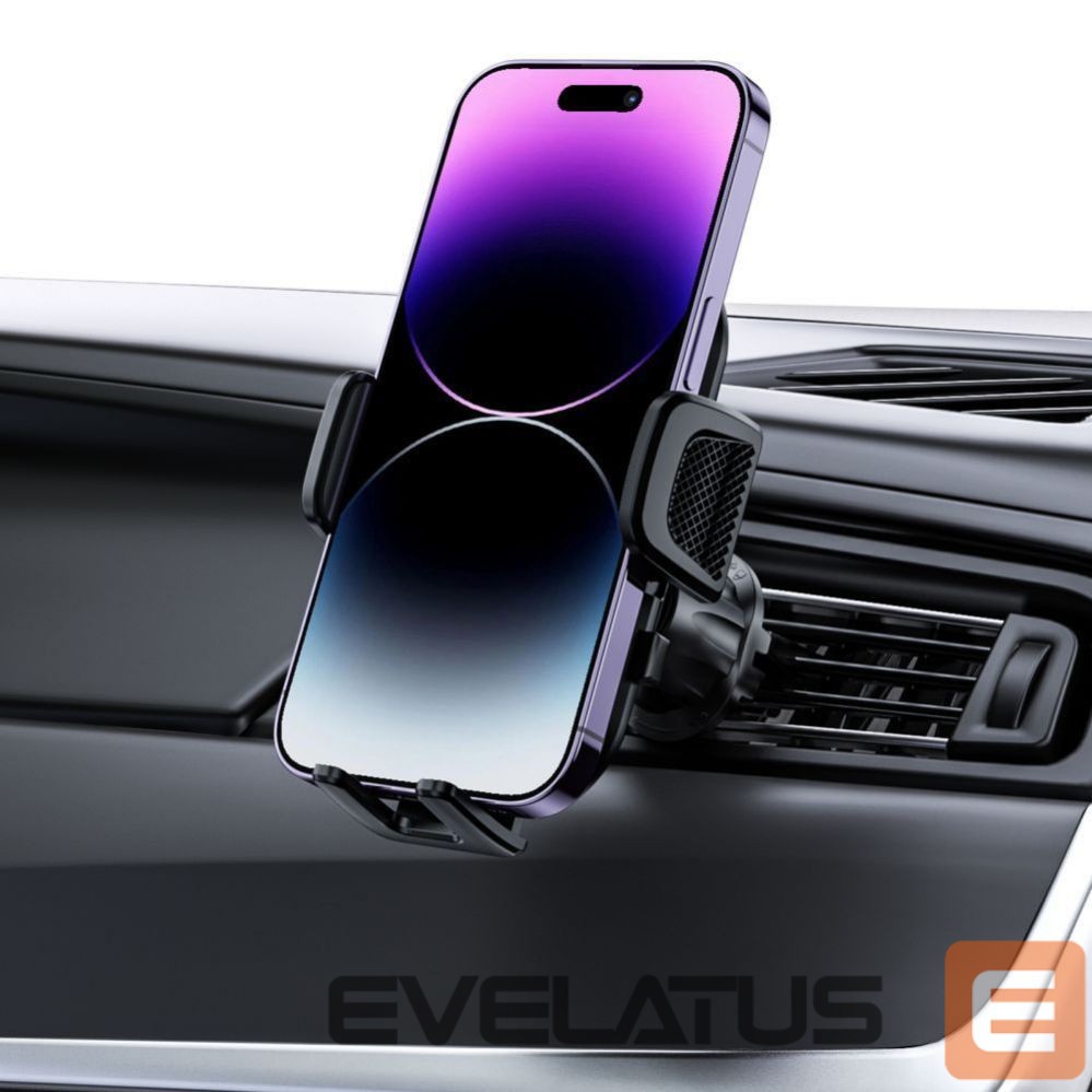 Adapteriai Tech-Protect Tech-Protect V6 Car Phone Holder for Cockpit/Air Vent - Black