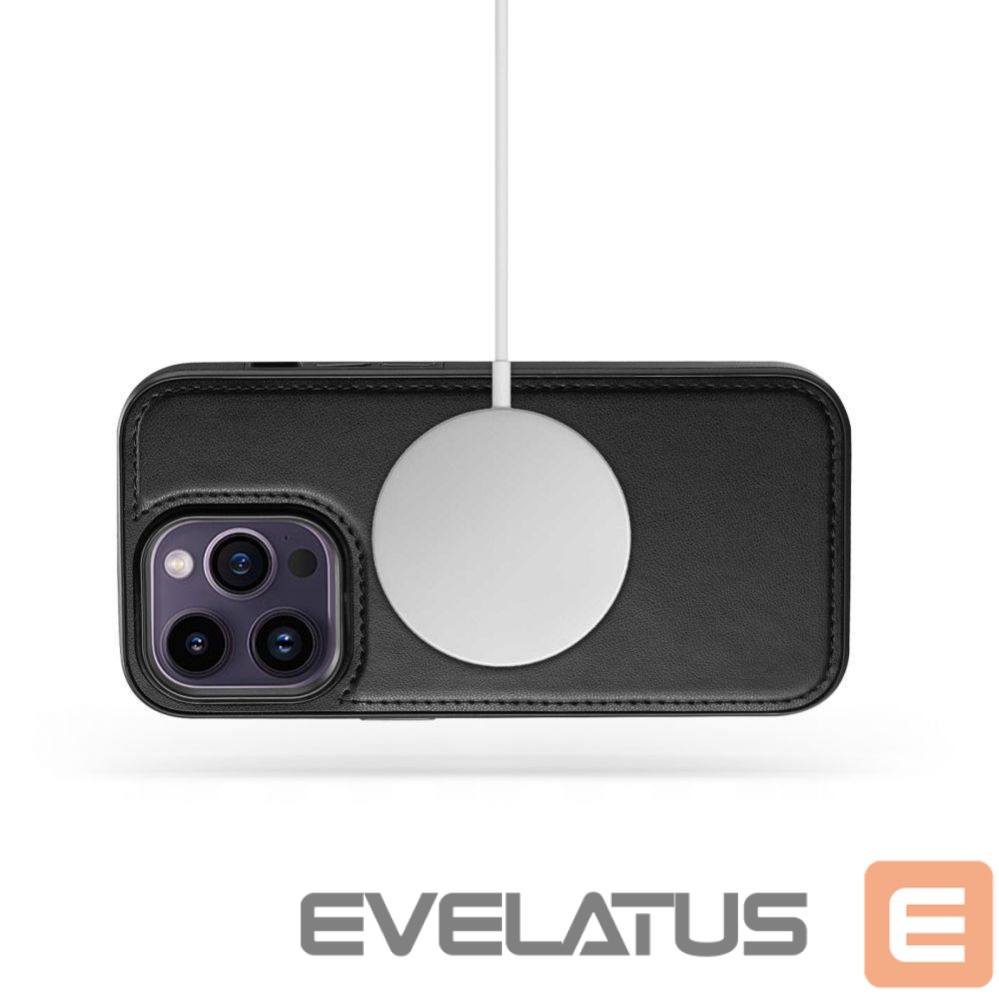 Nugarėlės dėklai Tech-Protect Tech-Protect Wallet MagSafe case for iPhone 12 / 12 Pro - black