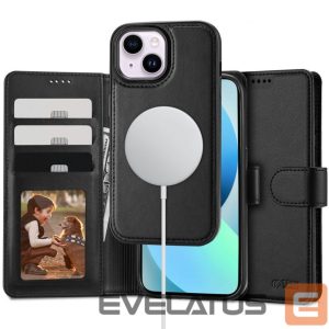 Nugarėlės dėklai Tech-Protect - Tech-Protect Wallet MagSafe case for iPhone 13 - black 