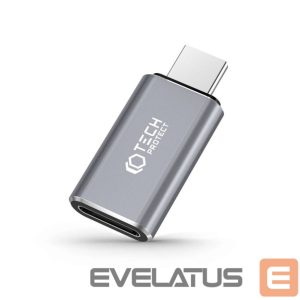 Adapteriai Tech-Protect  Tech-Protect UltraBoost USB-C (Male) / Lightning (Female) Adapter - Gray 