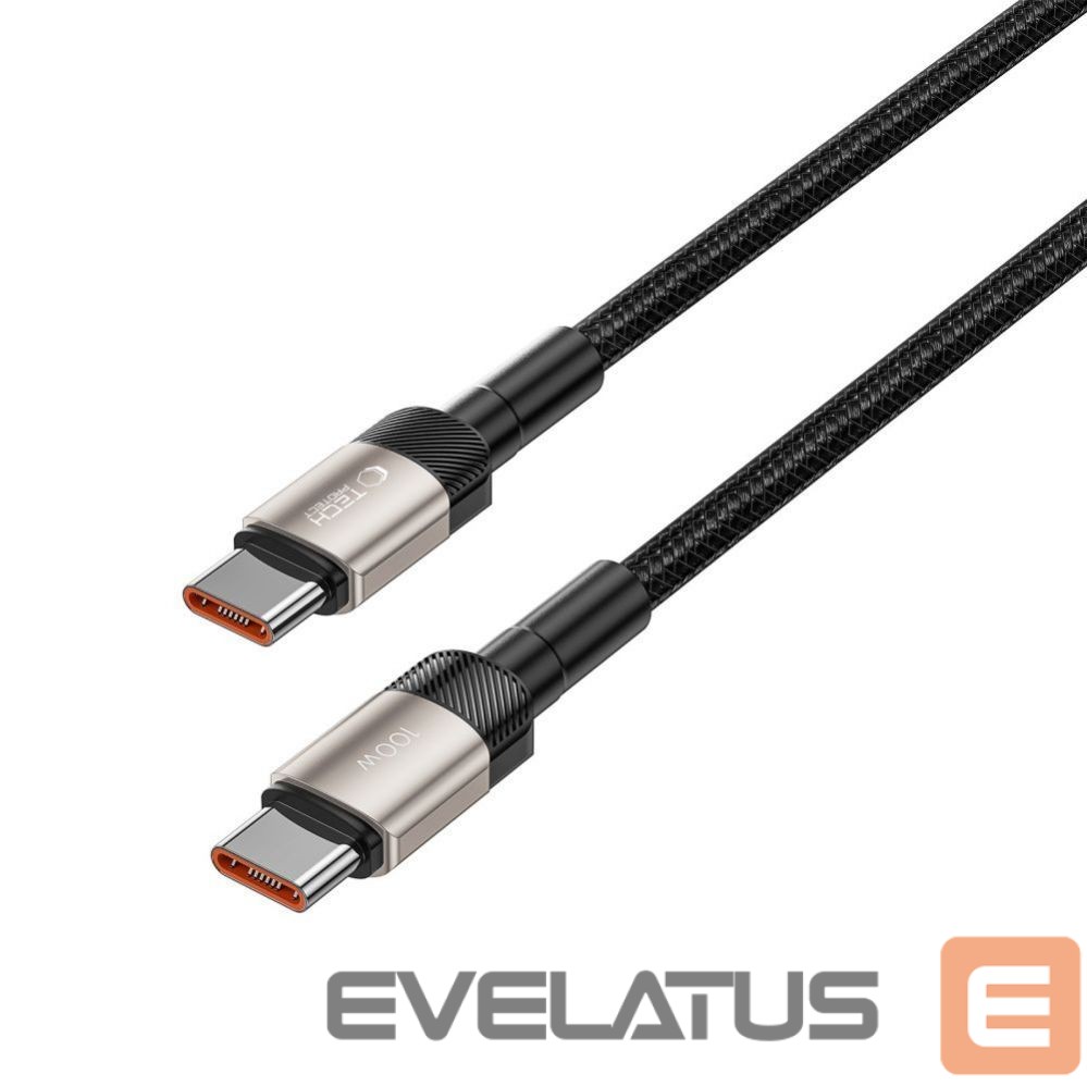 Kabelis Tech-Protect Tech-Protect UltraBoost Evo USB-C / USB-C PD cable 100W 5A 2m - titanium