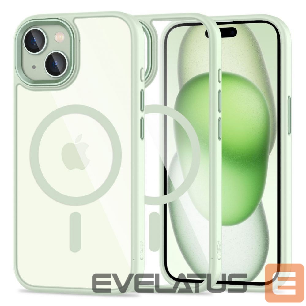 Nugarėlės dėklai Tech-Protect Transparent || Green