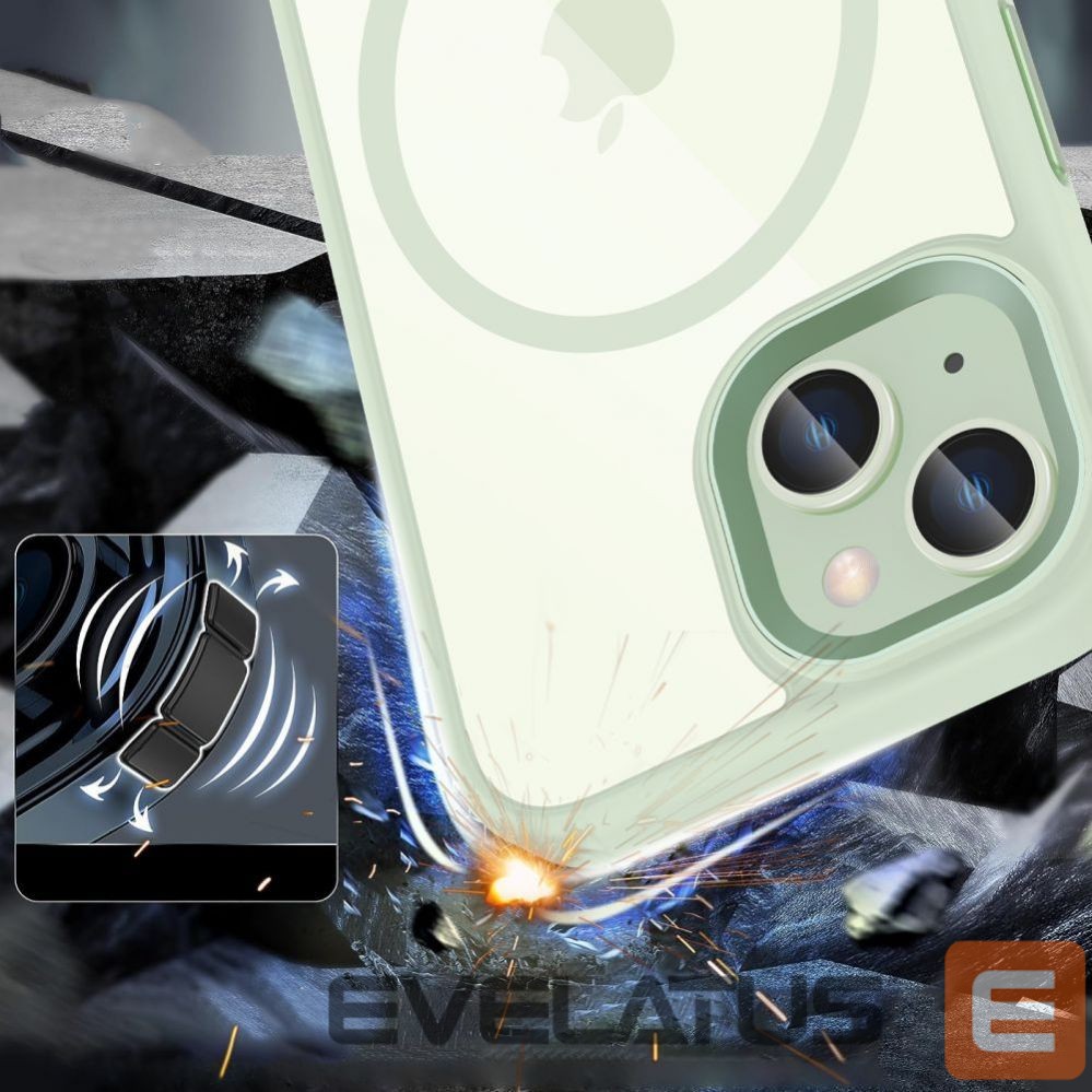 Nugarėlės dėklai Tech-Protect Transparent || Green