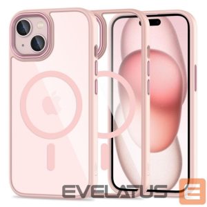 Nugarėlės dėklai Tech-Protect  Tech-Protect MagMat MagSafe iPhone 15 Case - Clear Pink 