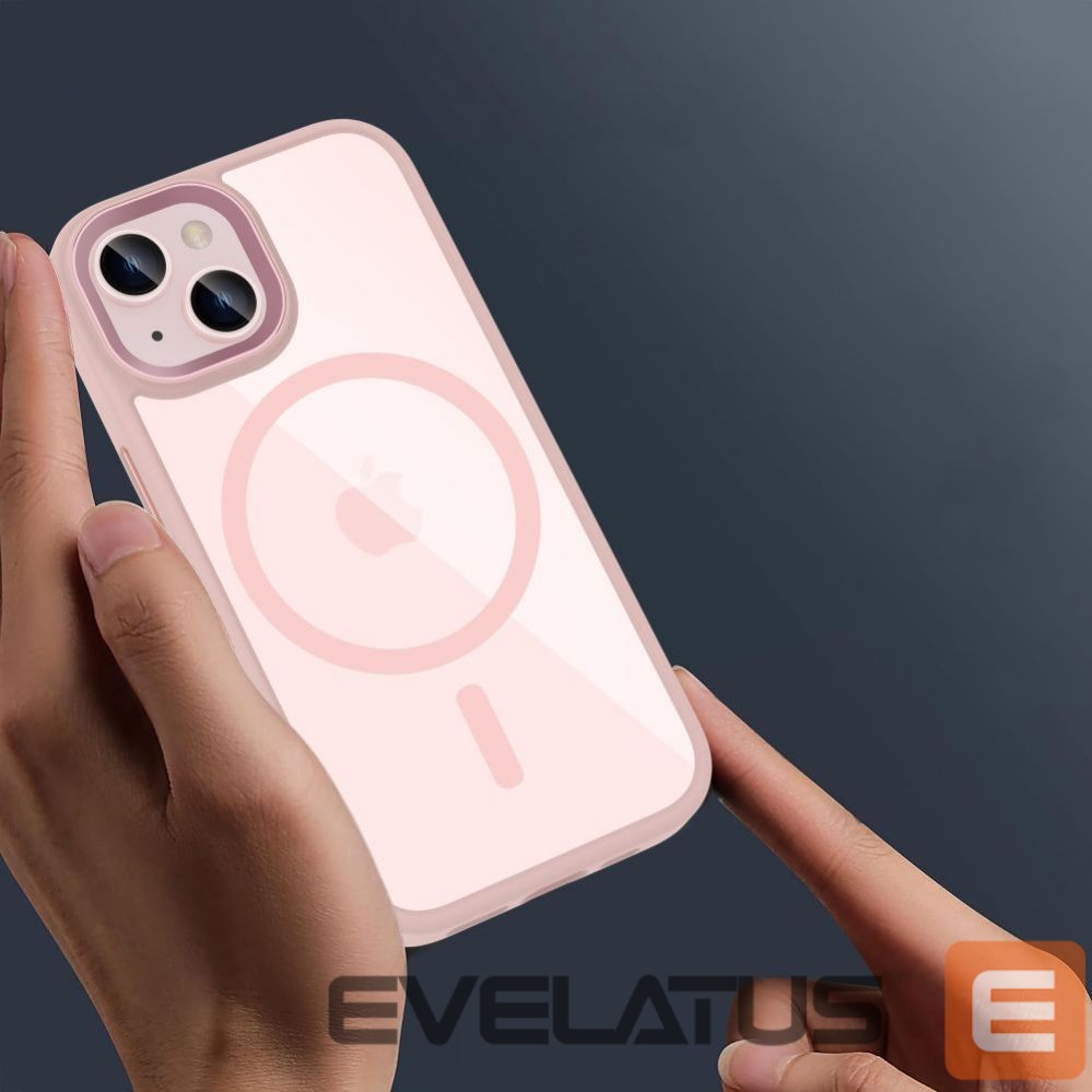 Nugarėlės dėklai Tech-Protect Tech-Protect MagMat MagSafe iPhone 15 Case - Clear Pink