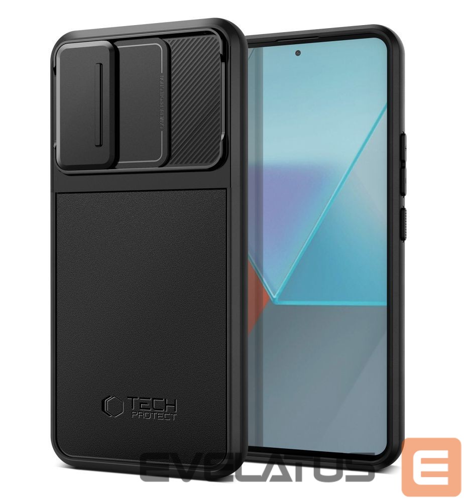 Nugarėlės dėklai Tech-Protect Tech-Protect Velar Cam+ Case for Xiaomi Redmi Note 13 Pro 5G / Poco X6 5G - Black