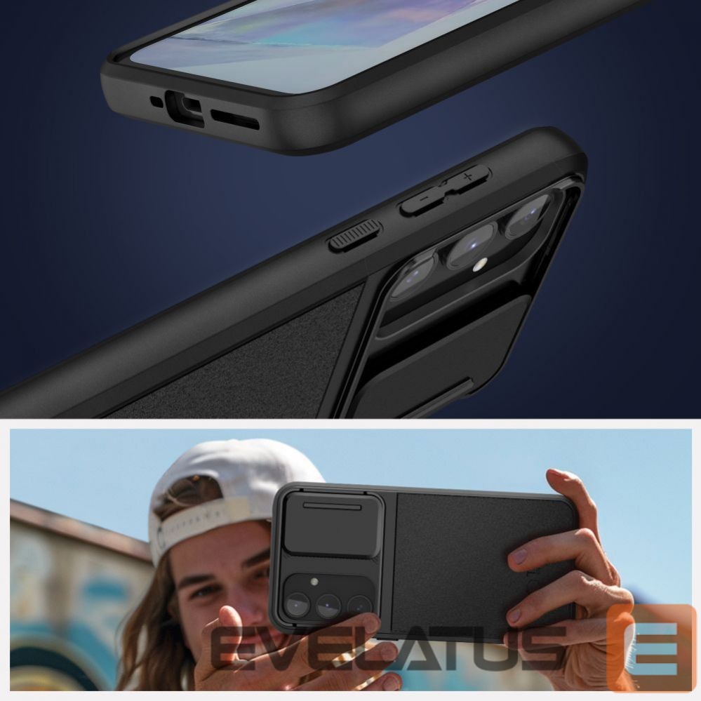 Nugarėlės dėklai Tech-Protect Tech-Protect Velar Cam+ Case for Samsung Galaxy A55 5G - Black