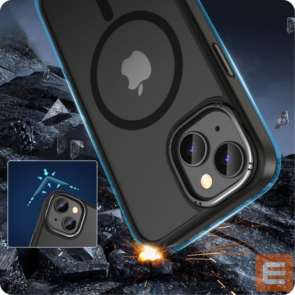 Nugarėlės dėklai Tech-Protect Tech-Protect MagMat 2 MagSafe iPhone 15 Case - Matte Black