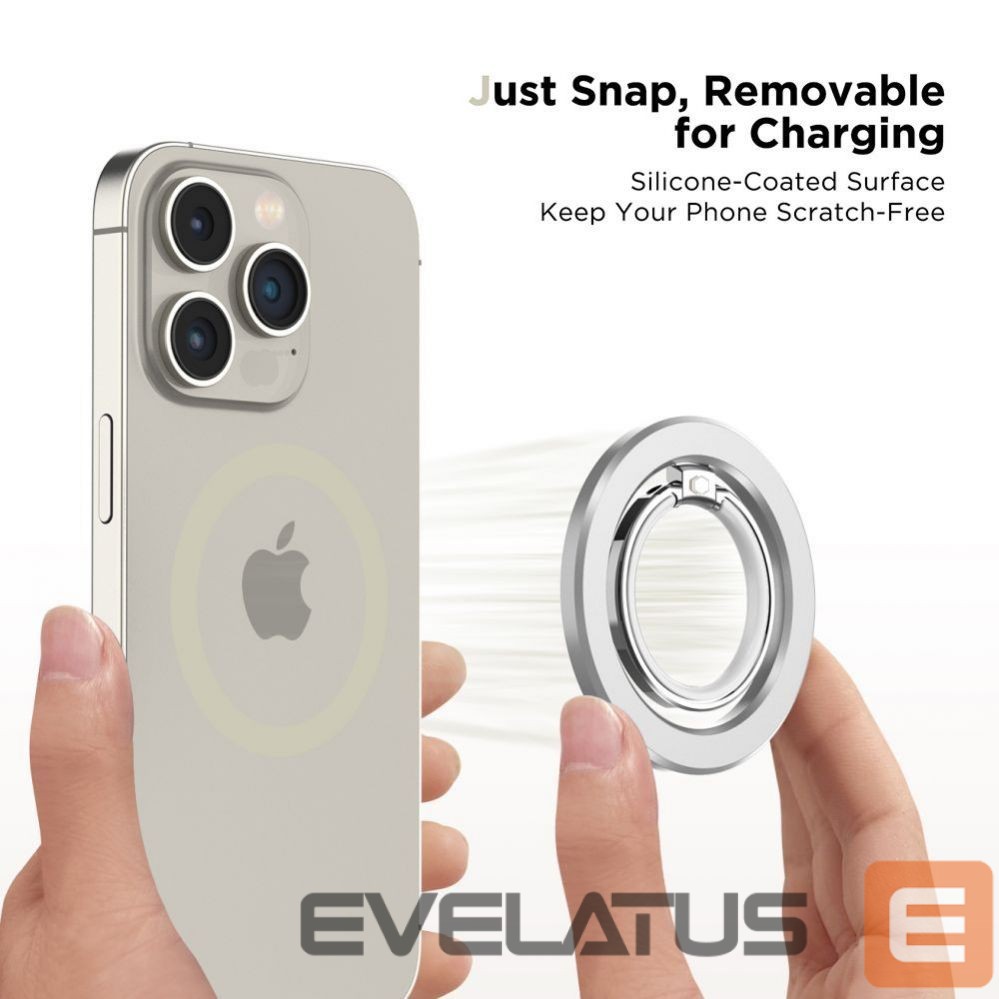 Automatinis laikiklis Tech-Protect Tech-Protect MMR300 magnetic holder/ring with MagSafe - silver
