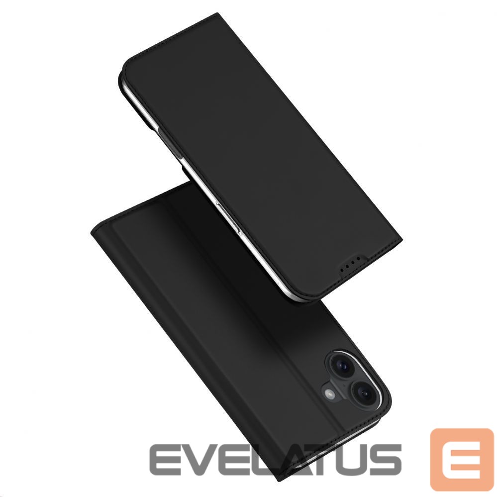 Nugarėlės dėklai Dux Ducis Dux Ducis Skin Pro iPhone 16 Plus Case with Flip and Card Slot - Black