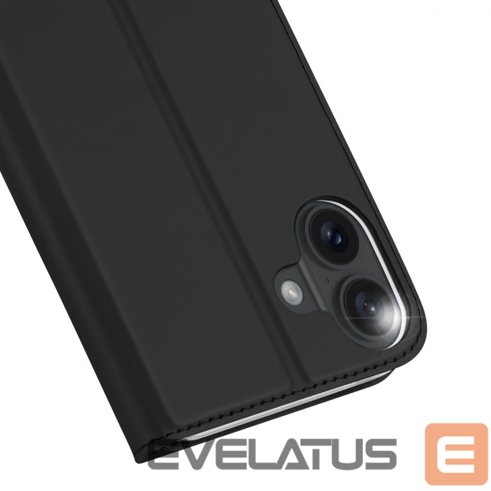 Nugarėlės dėklai Dux Ducis Dux Ducis Skin Pro iPhone 16 Plus Case with Flip and Card Slot - Black