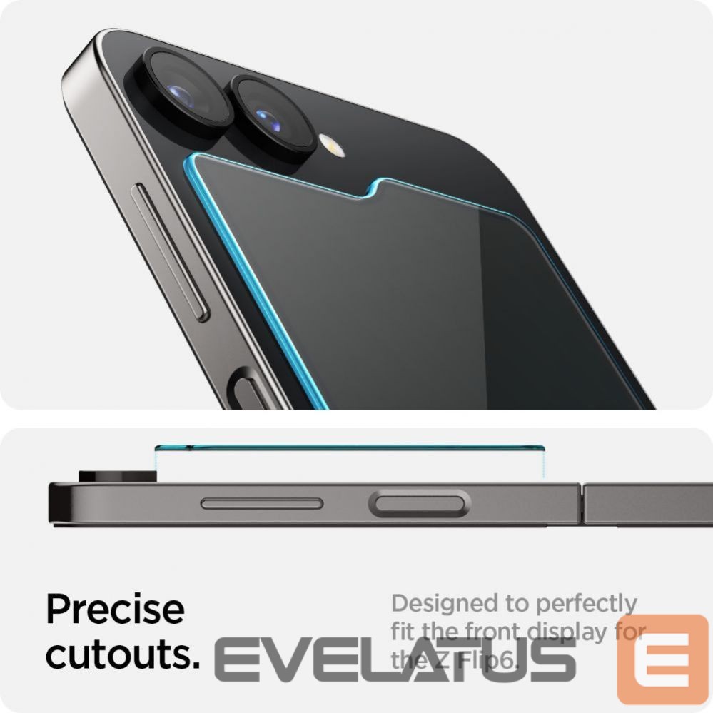 Apsauginiai stiklai Spigen Spigen Glas.tR EZ Fit Tempered Glass for Samsung Galaxy Z Flip 6 - 2 pcs.