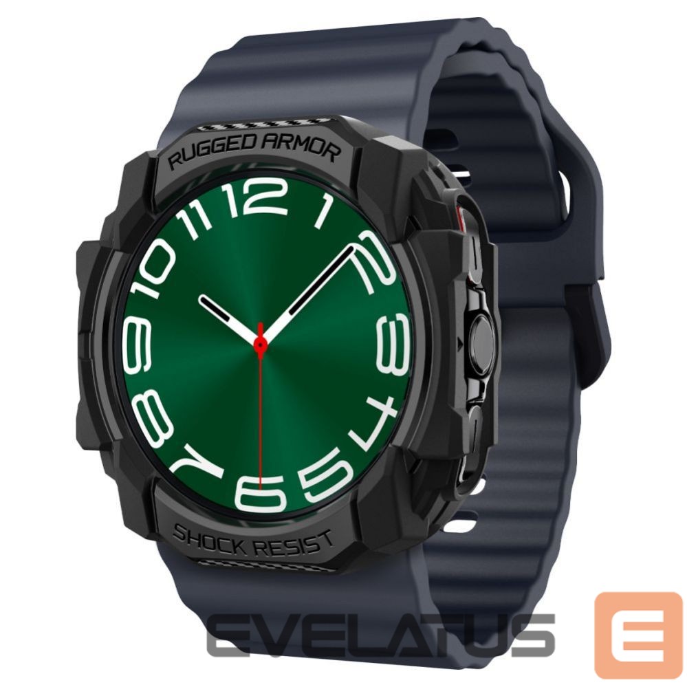 Nugarėlės dėklai Spigen Spigen Rugged Armor Case for Samsung Galaxy Watch Ultra (47mm) - Matte Black