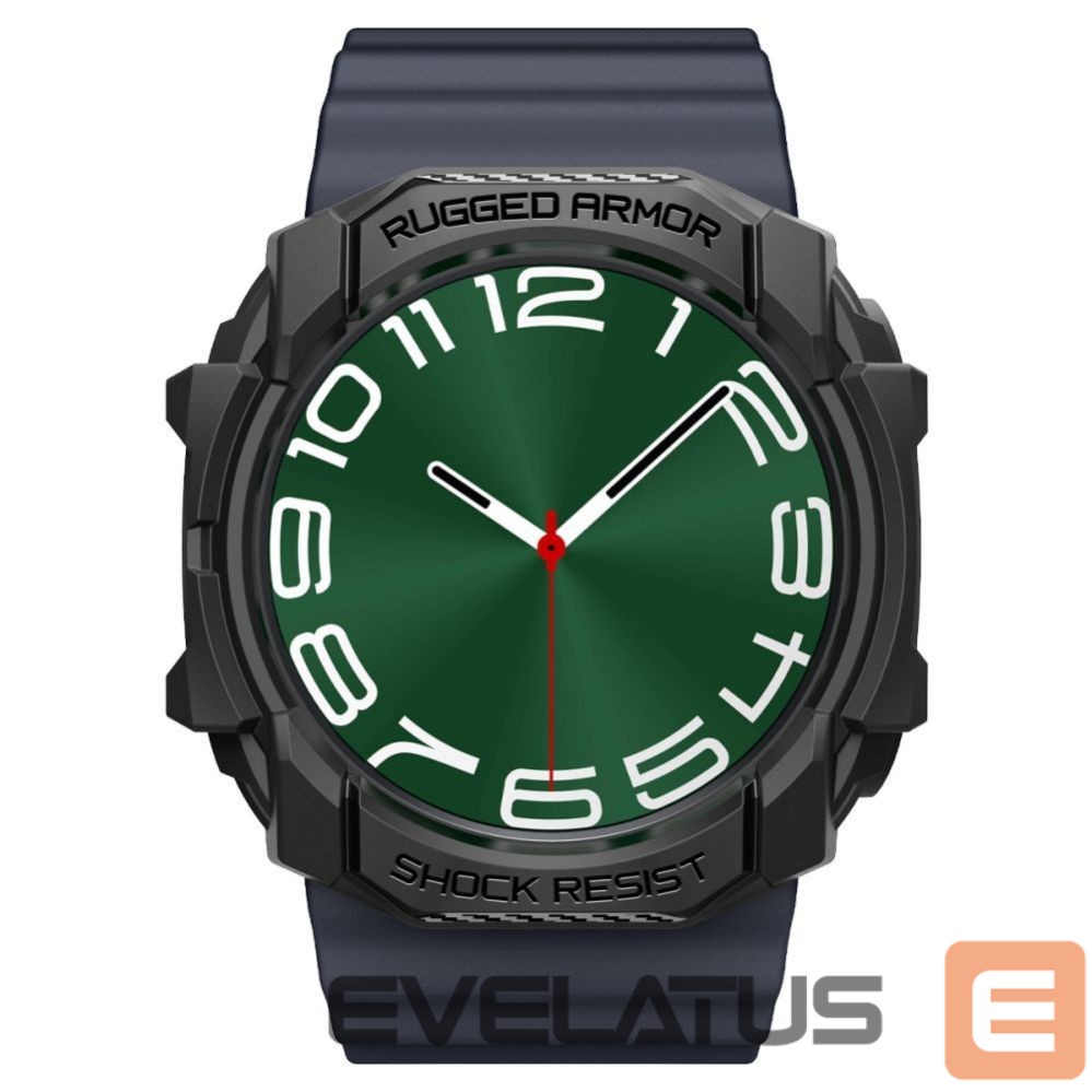 Nugarėlės dėklai Spigen Spigen Rugged Armor Case for Samsung Galaxy Watch Ultra (47mm) - Matte Black