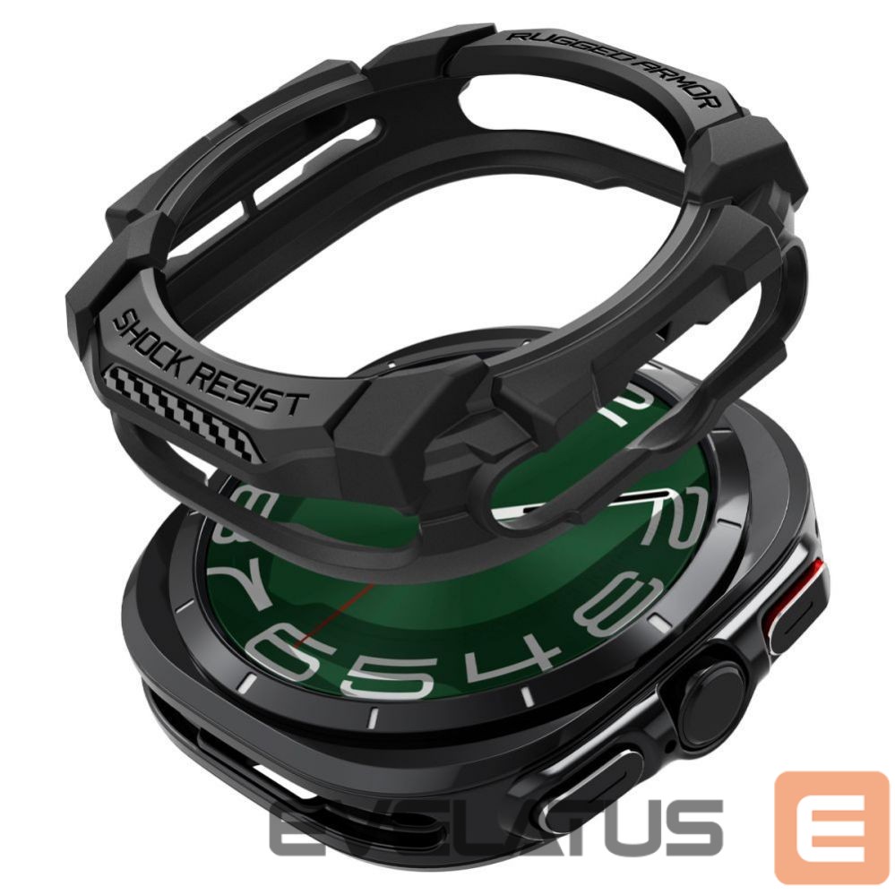 Nugarėlės dėklai Spigen Spigen Rugged Armor Case for Samsung Galaxy Watch Ultra (47mm) - Matte Black