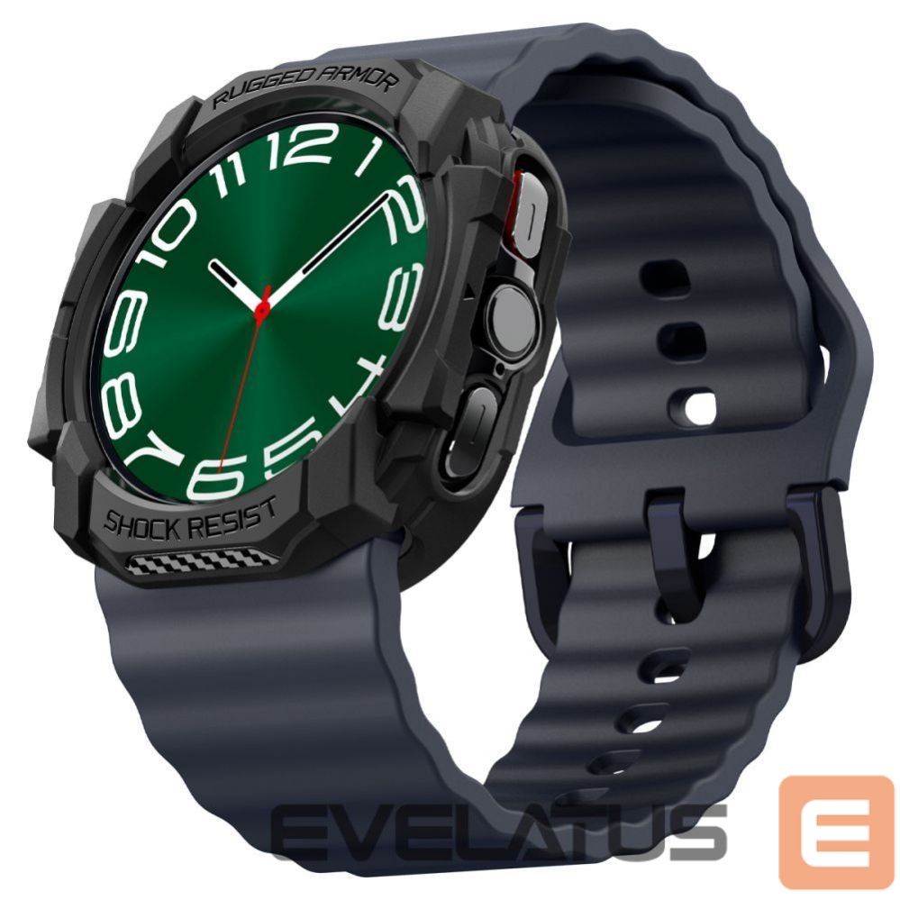 Nugarėlės dėklai Spigen Spigen Rugged Armor Case for Samsung Galaxy Watch Ultra (47mm) - Matte Black