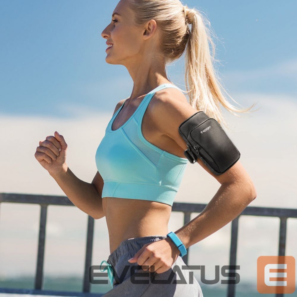 Nugarėlės dėklai Spigen Spigen Dynamic Shield A702 Armband - Black