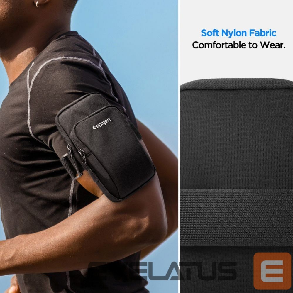 Nugarėlės dėklai Spigen Spigen Dynamic Shield A702 Armband - Black