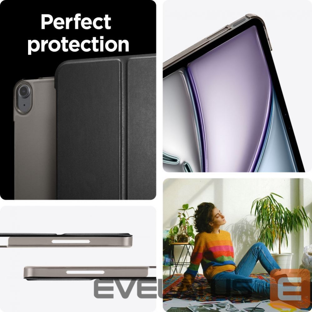 Nugarėlės dėklai Spigen Spigen Smart Fold Case for iPad Air 13" 2024 - Black