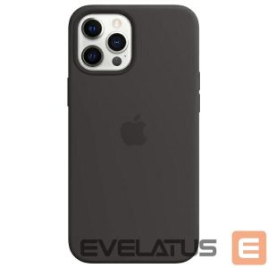Nugarėlės dėklai Apple  Etui Apple MHLG3ZE/A iPhone 12 Pro Max    6.7" MagSafe czarny/black Silicone Case