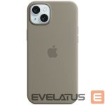 Nugarėlės dėklai Apple  Etui Apple MT0Q3ZM/A iPhone 15 / 14 / 13 6.1" MagSafe popielaty brąz/clay Silicone Case