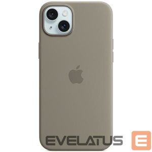 Nugarėlės dėklai Apple  Etui Apple MT0Q3ZM/A iPhone 15 / 14 / 13 6.1" MagSafe popielaty brąz/clay Silicone Case