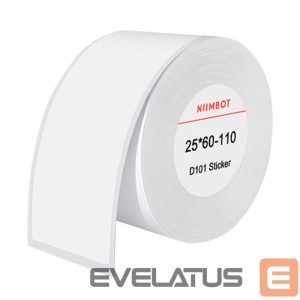 Išleista medžiaga NIIMBOT  Thermal labels Niimbot stickers 25x60 mm, 110 pcs (White)